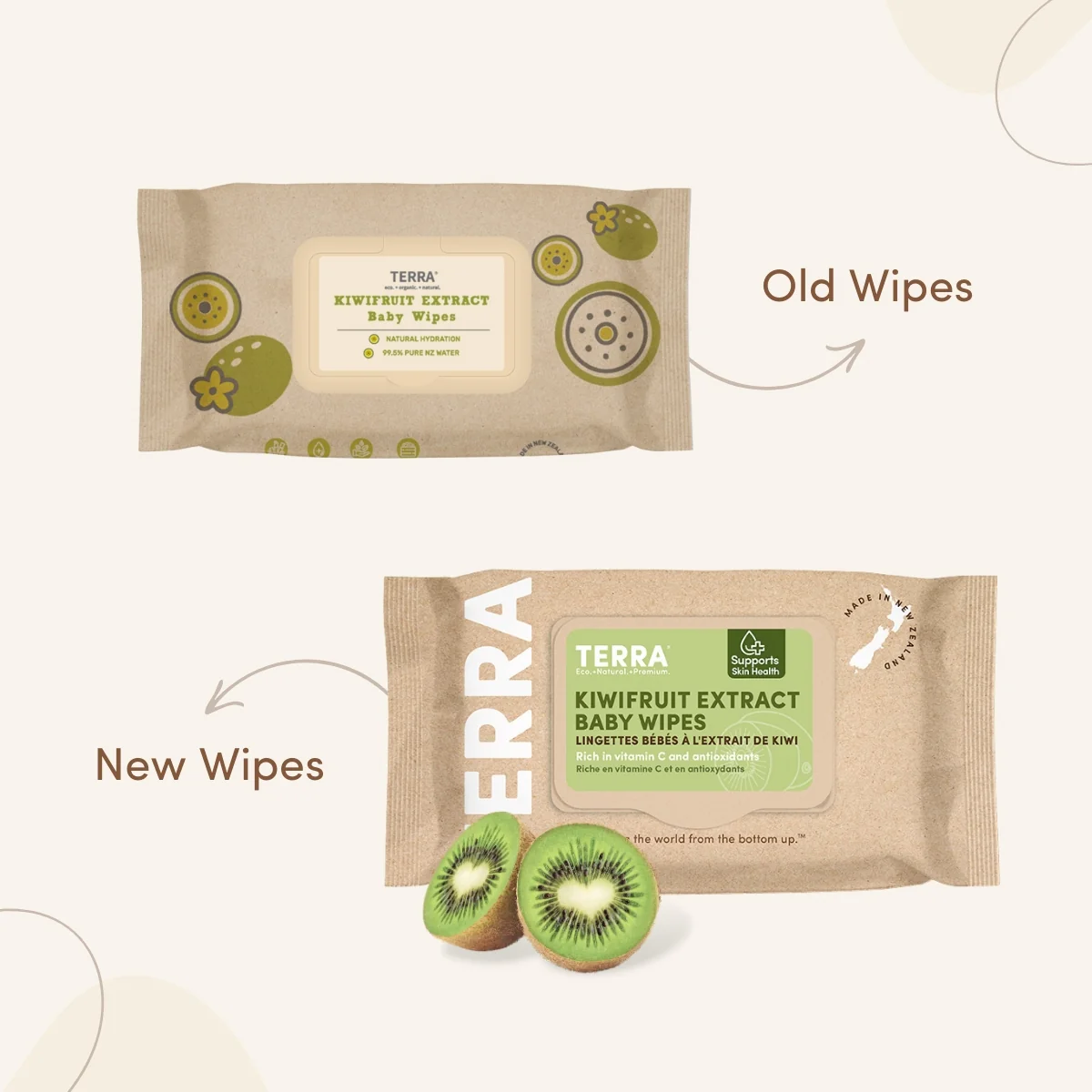 TERRA Kiwifruit Extract Baby Wipes 70s - Image 13