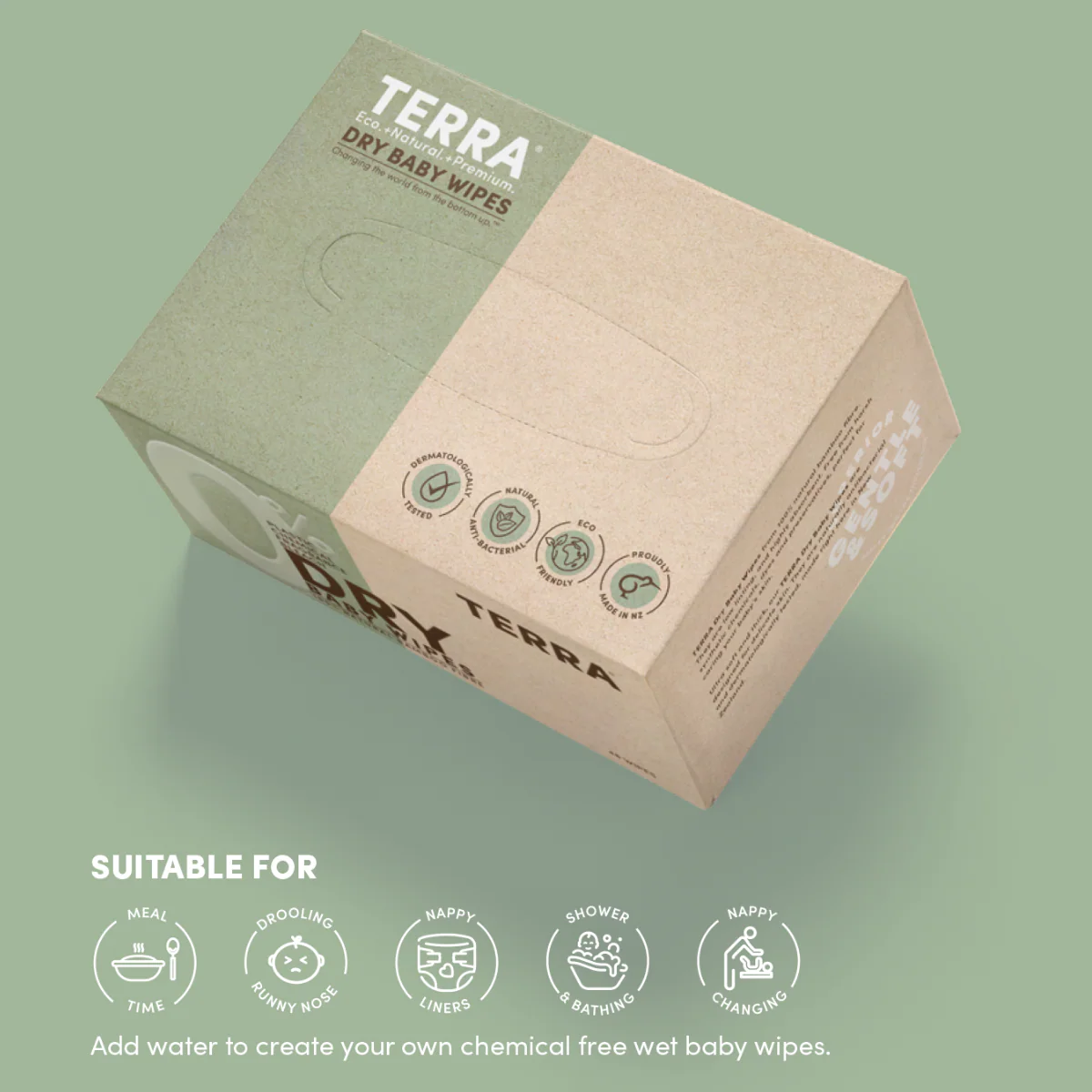 TERRA Dry Baby Wipes 48s - Image 3