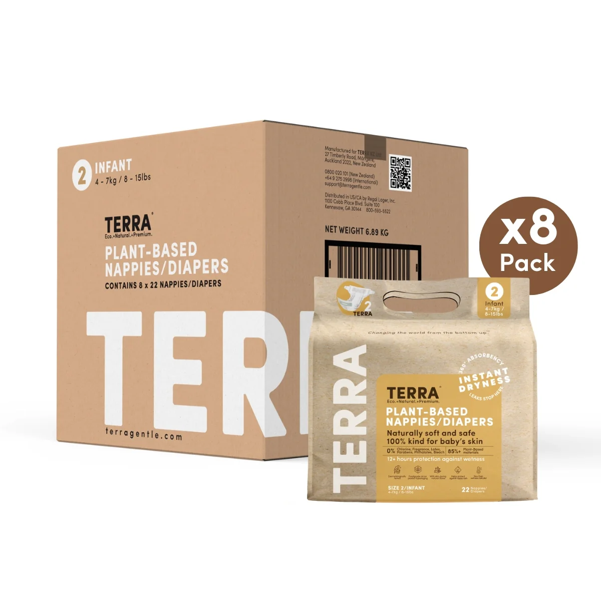 TERRA Infant Nappies 22s - Image 3