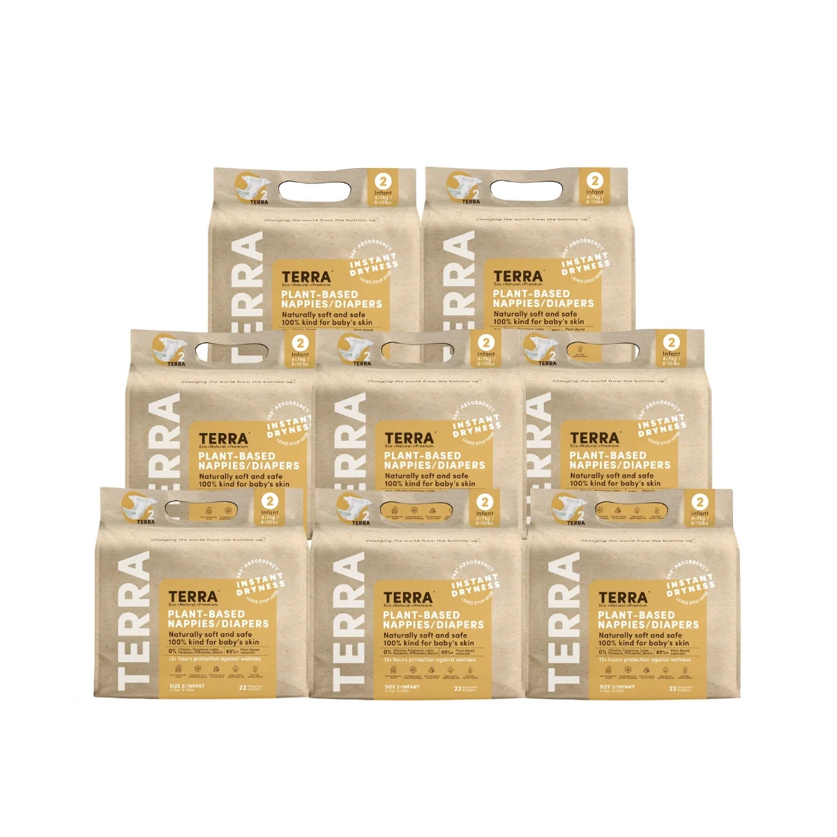 TERRA Infant Nappies 22s - Image 4