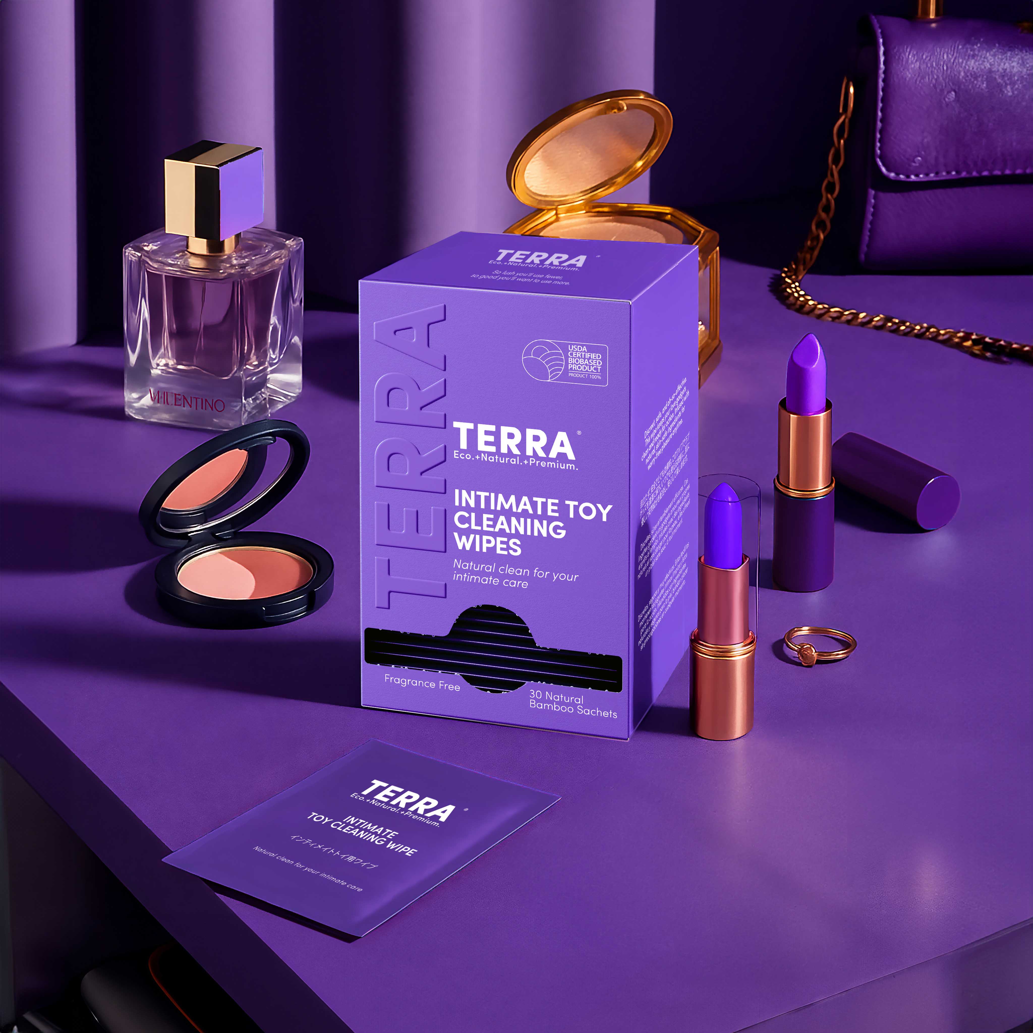 Terra Intimate Toy Cleaning Wipes - Image 4