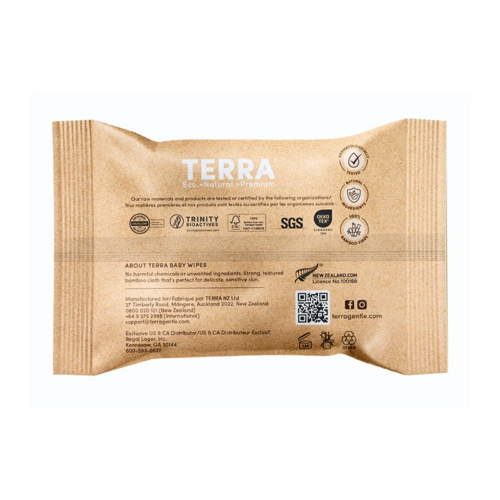 TERRA Kiwifruit Extract Baby Wipes Mini Pack 10s - Image 3