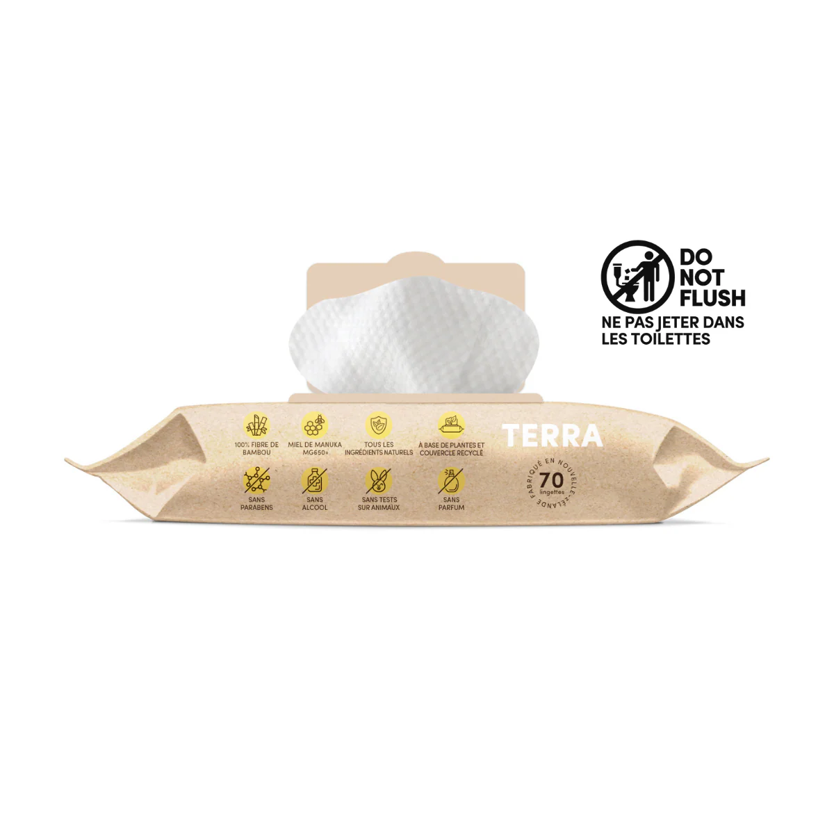 TERRA Manuka Honey Baby Wipes 70s - Image 4