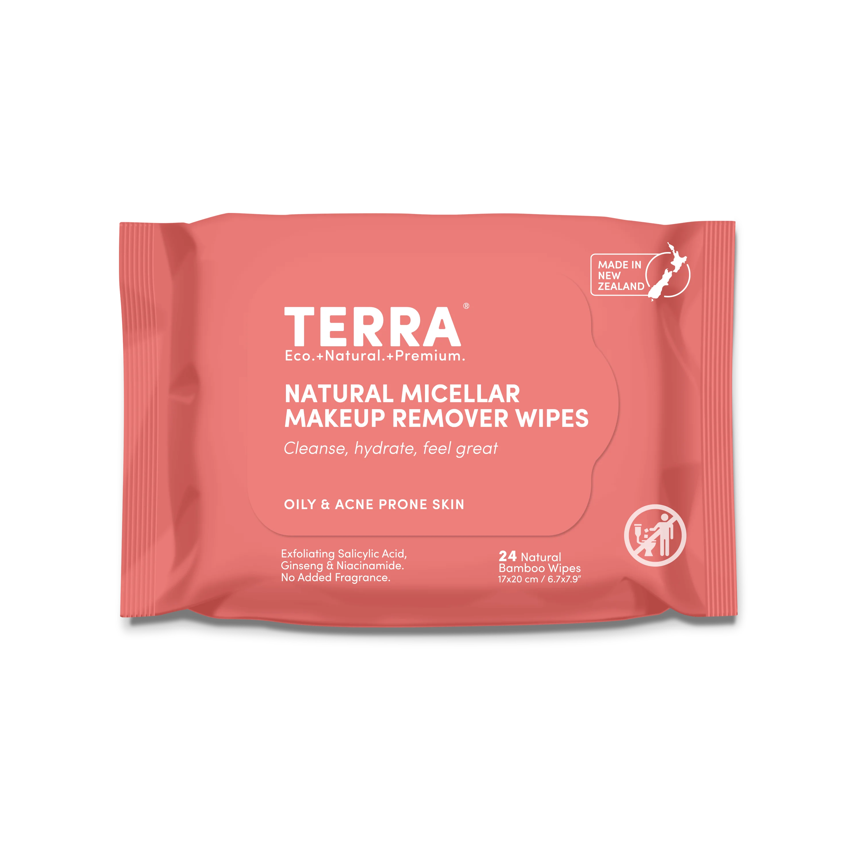 Terra Micellar Makeup Remover Wipes - Oily & Acne Prone Skin - Image 3