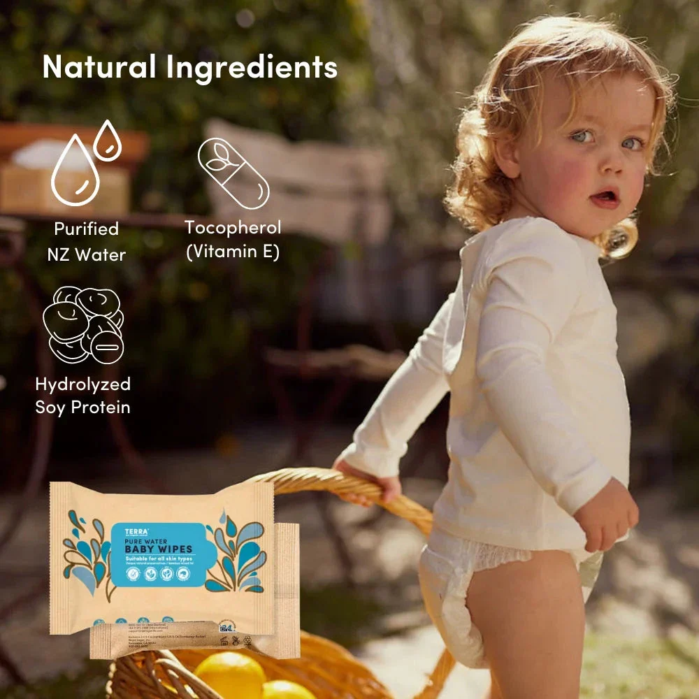 Pure Water Baby Wipes Travel Pack 24s - Image 7