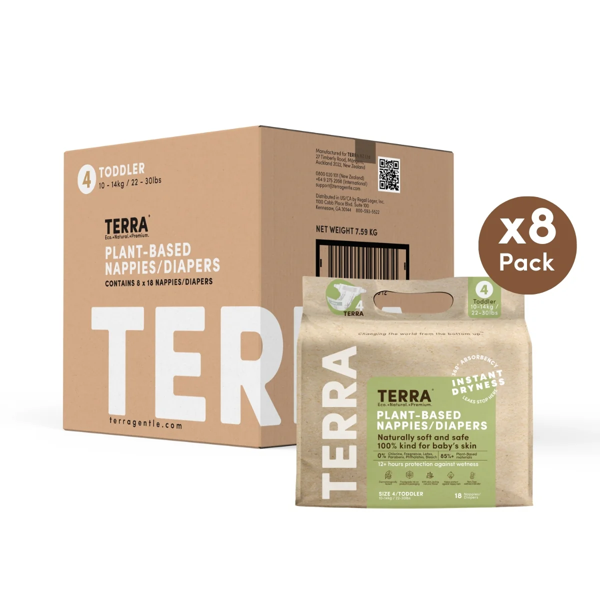 TERRA Toddler Nappies 18s - Image 3